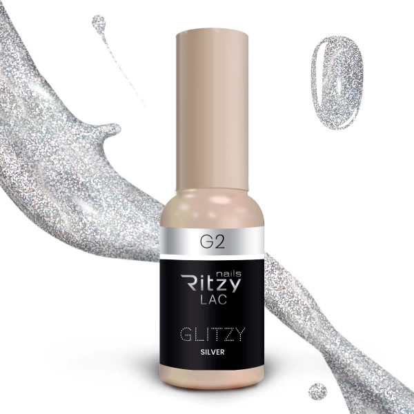 Ritzy Lac 9ml - Glitzy - Silver G2