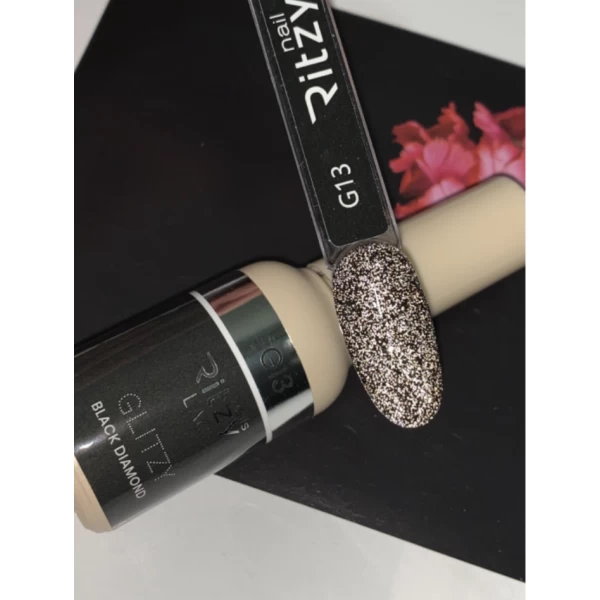 Ritzy Lac 9ml - Glitzy - Black Diamond G13 - Image 3