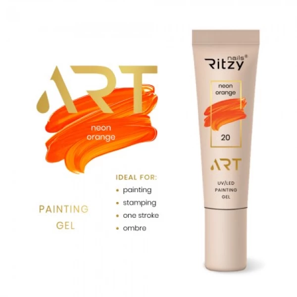Ritzy Art Gel - No.20 Neon Orange