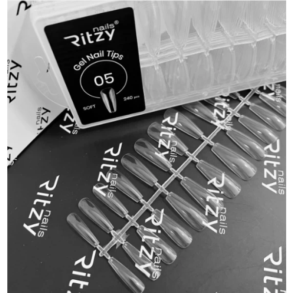Soft Gel Nail Tips COFFIN 05 (240 pcs)